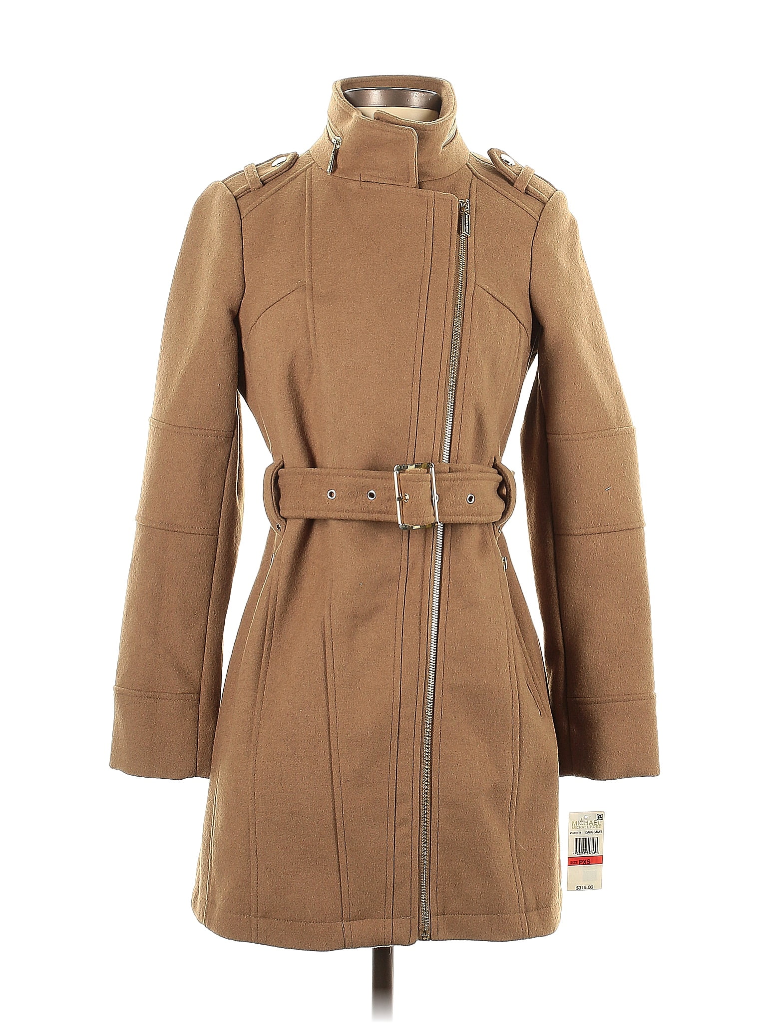 MICHAEL Michael Kors Tan Coat Size XS (Petite) 69 off ThredUp