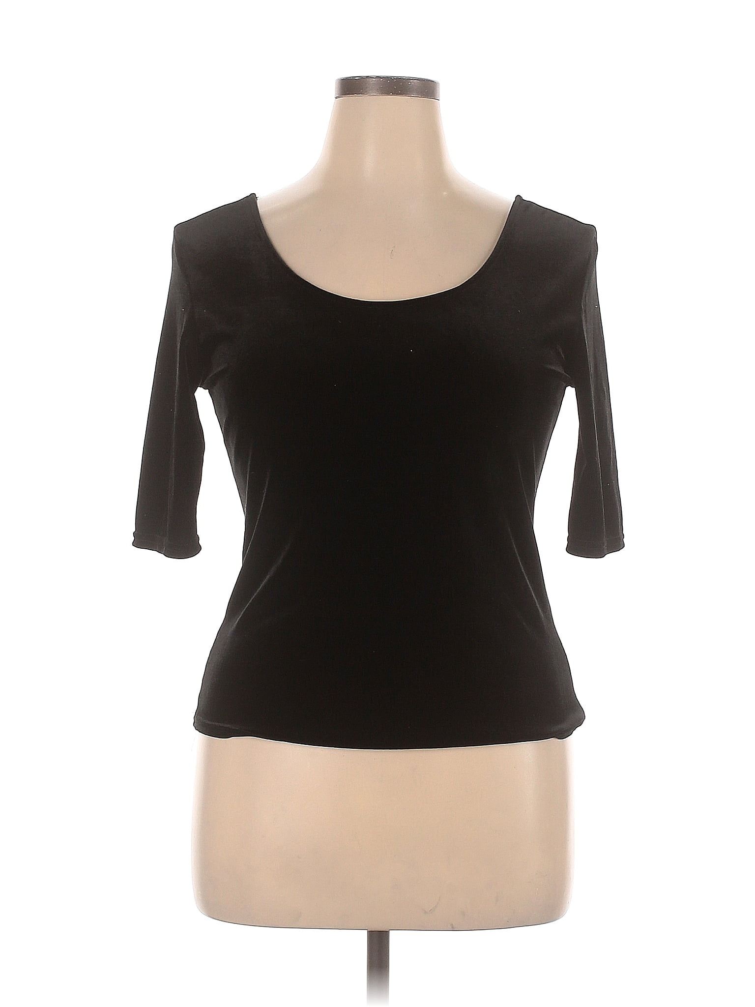 New Look Black Short Sleeve Top Size 16 25 Off Thredup