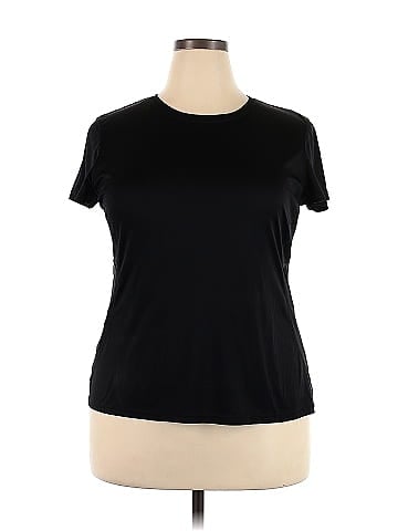 Danskin Now 100% Polyester Black Active T-Shirt Size XXL - 52% off