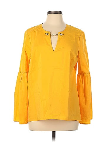 Michael kors yellow sales blouse