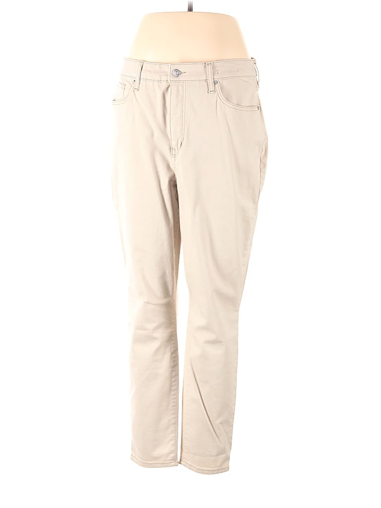 Crown & Ivy Ivory Jeans Size 16 60 off ThredUp