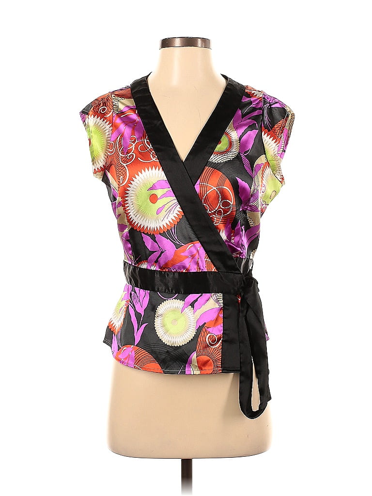 BCBGMAXAZRIA Black Short Sleeve Blouse Size XS 84 off ThredUp