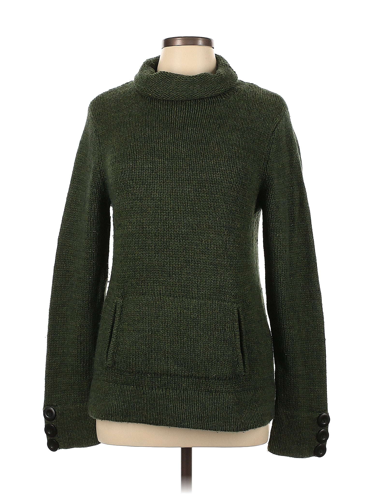 Magaschoni Green Turtleneck Sweater Size L - 85% off | ThredUp