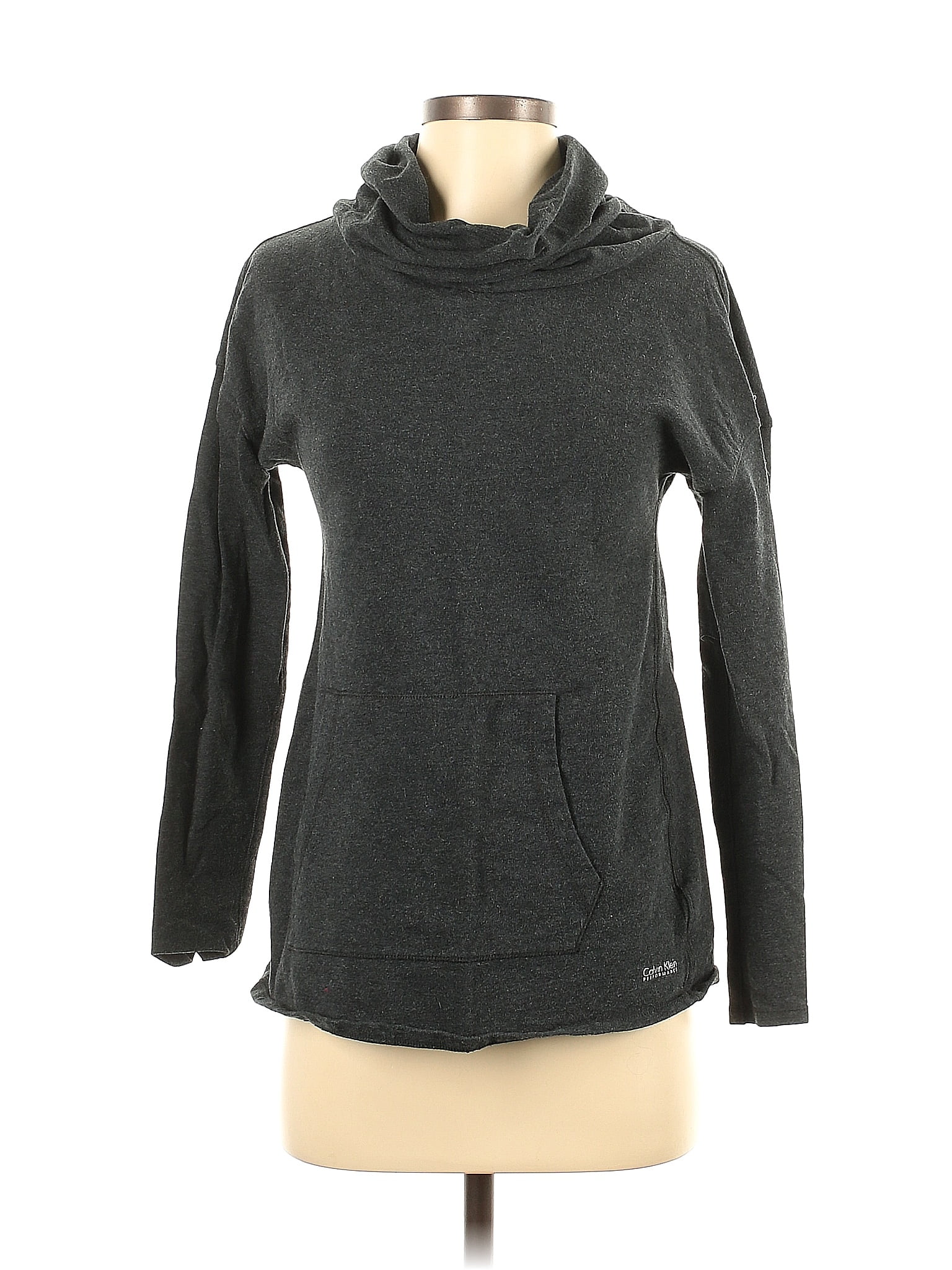 Calvin Klein Women's One Shoulder Turtleneck Top Brown Size Small main image 1