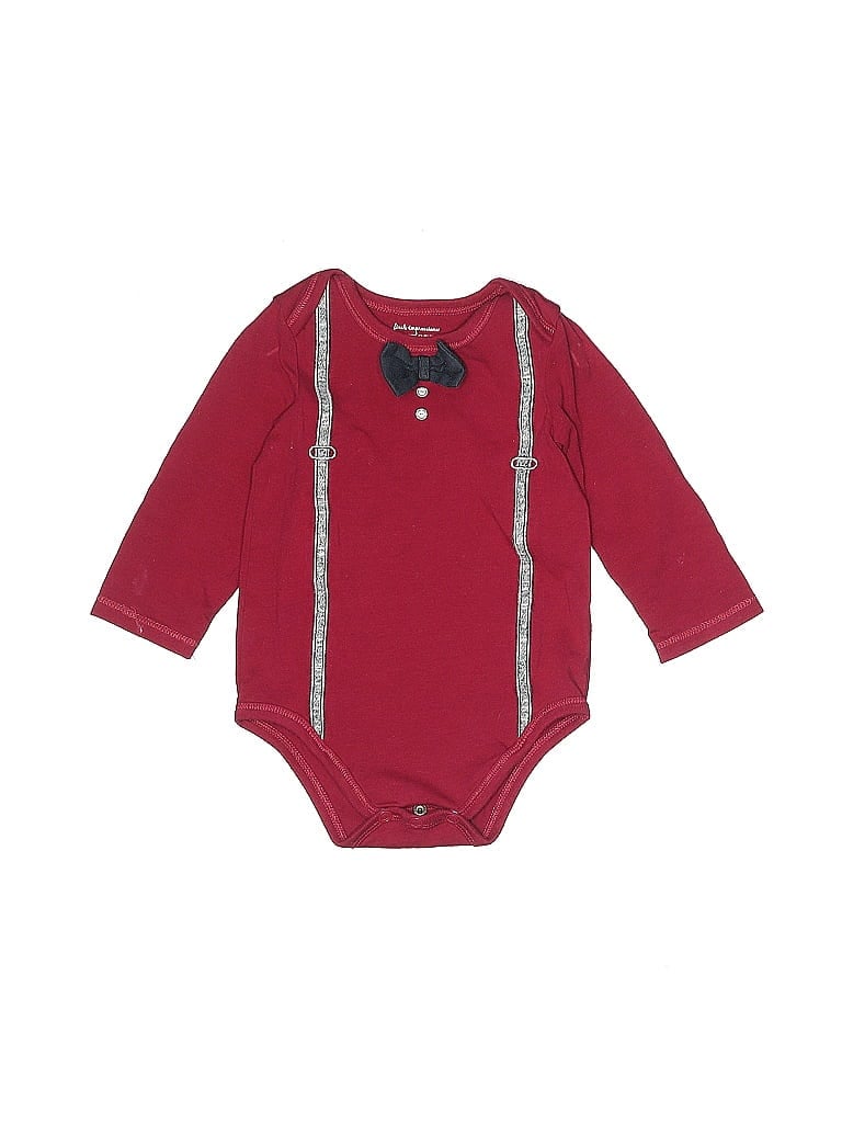 First Impressions Burgundy Long Sleeve Onesie Size 6-9 mo - 44% off ...