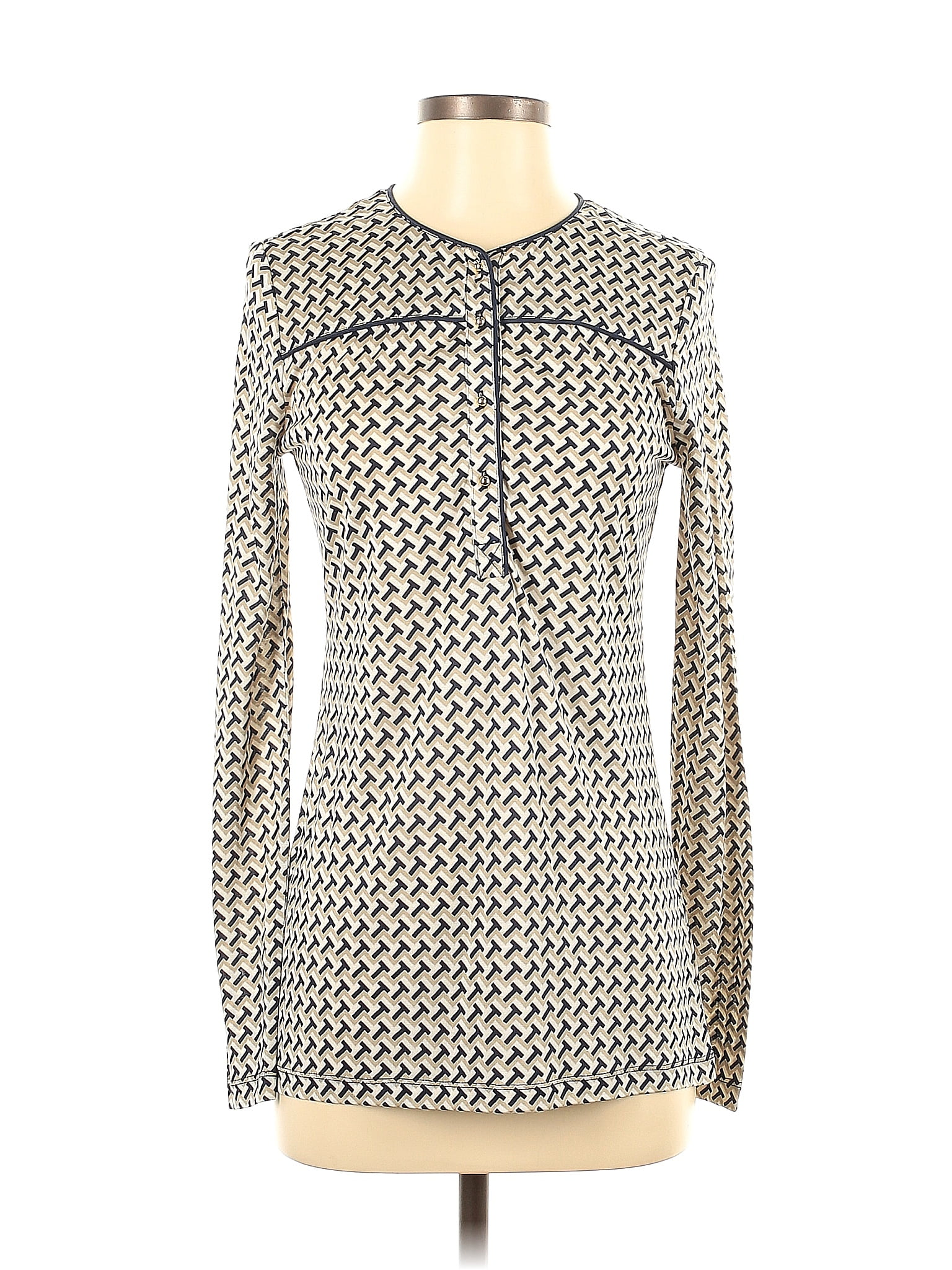 Haut En Soie BCBG Max Azria XXS - Manches Longues, Multicolore, Neuf Avec étiquette