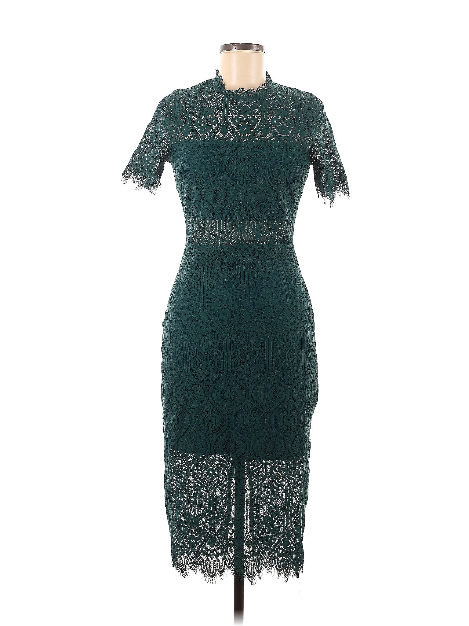 Just Me Solid Green Teal Casual Dress Size M - 51% off | ThredUp