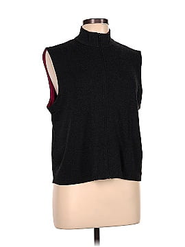 Josephine Chaus Black & White V-Neck Top Size L Size L - $20 - From Lisa's