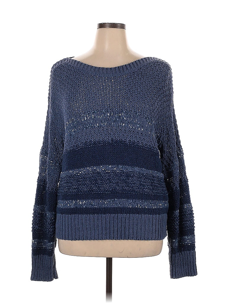 Pull Col Rond Gap Femme - Taille M, Bleu Foncé, Occasion Très Bon état - Style Pullover Classique