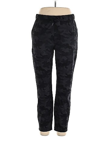 Crz Yoga 100% Polyester Camo Black Yoga Pants Size XL - 60% off