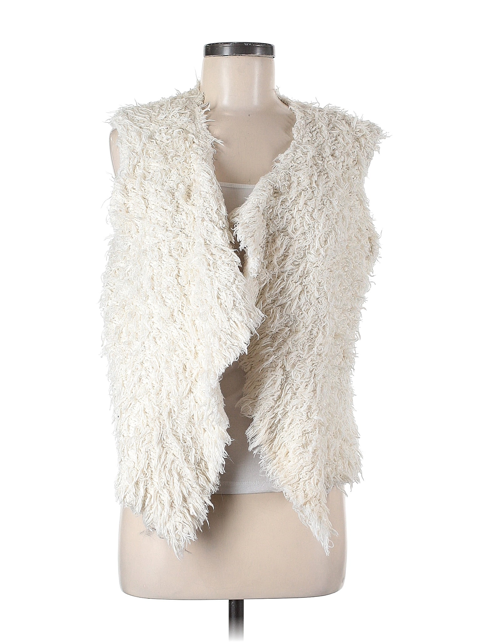 IVORY FUR VEST main image 1