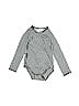 Splendid Solid Tweed Metallic Gray Long Sleeve Onesie Size 6-9 mo - photo 1