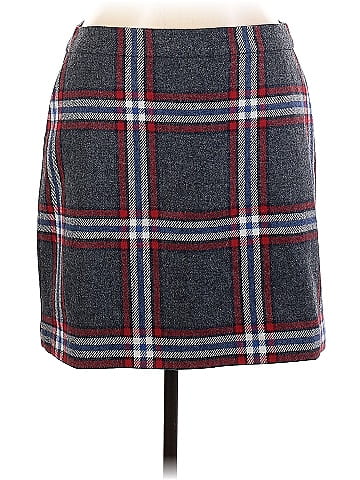 Plaid wool hotsell skirt 48