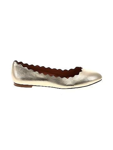 J.Crew Factory Store Metallic Gold Flats Size 8 66 off ThredUp