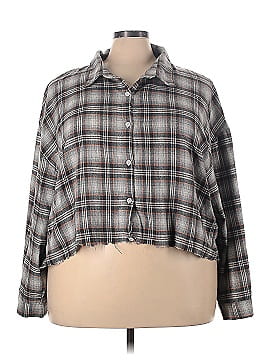 Shein Long Sleeve Button-Down Shirt (view 1)