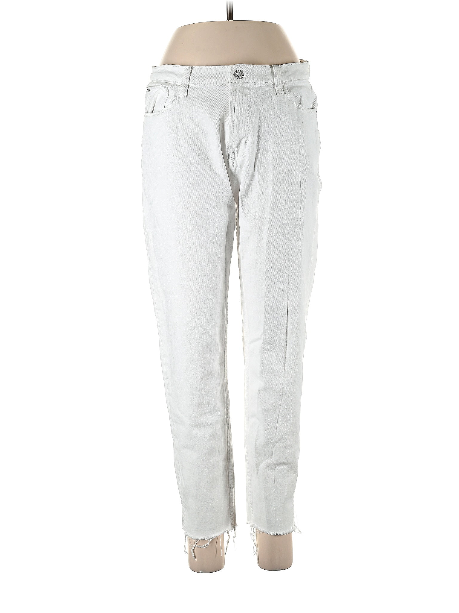 Kensie Solid White Ivory Jeans Size 12 73 off ThredUp