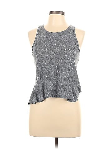 Hollister Gray Sleeveless Top Size L - 44% off