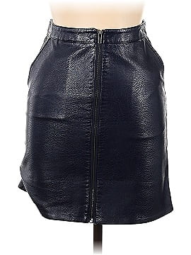Naf Naf Faux Leather Skirt (view 1)