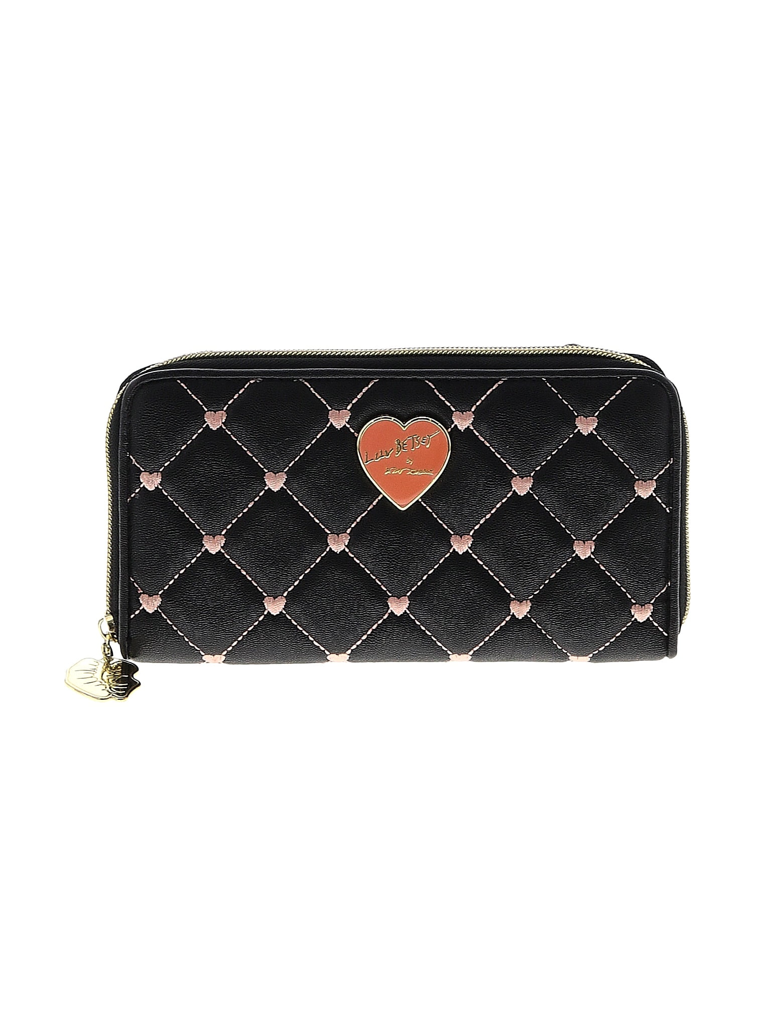 Luv Betsey by Betsey Johnson 100% Polyurethane Black Wallet One Size ...