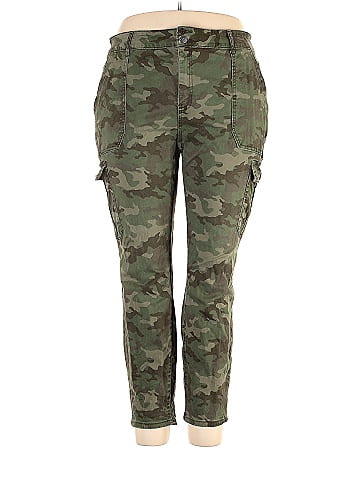 Terra & Sky Camo Green Cargo Pants Size 20 (Plus) - 28% off