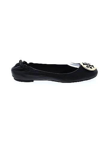 Tory burch black and white outlet flats