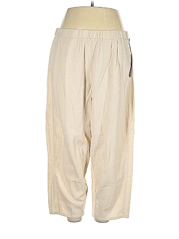 Liz Claiborne Solid Ivory Casual Pants Size XL 63 off ThredUp