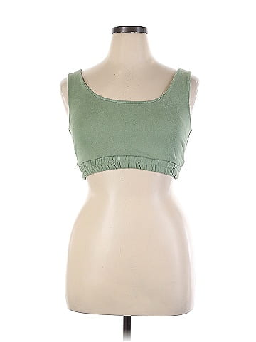 JLUXLABEL 100% Cotton Green Sports Bra Size XL - 60% off