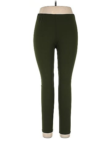 Homma Solid Green Leggings Size XL - 65% off