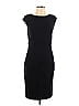 Magaschoni Solid Black Casual Dress Size 10 - photo 1
