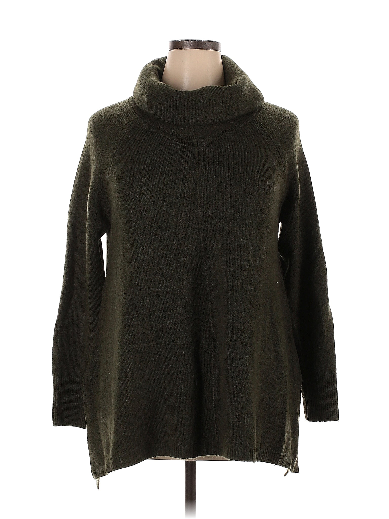 Jessica Simpson Color Block Solid Green Pullover Sweater Size 1X (Plus ...