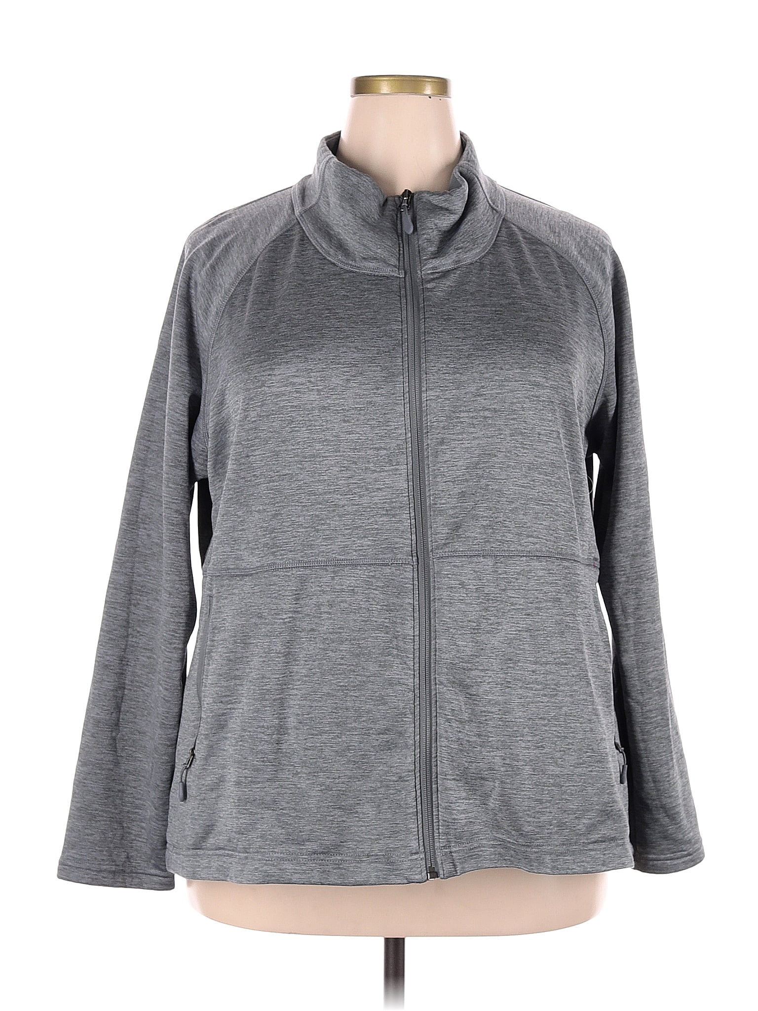 KIRKLAND Signature Gray Track Jacket Size XXL - 56% off | ThredUp