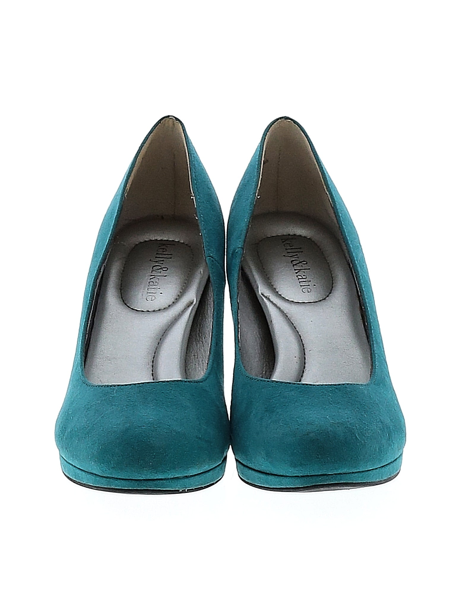 Kelly Katie Solid Teal Heels Size 8 54 off ThredUp