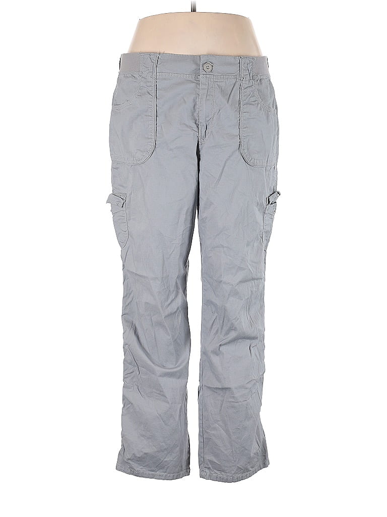 Gloria Vanderbilt Solid Gray Cargo Pants Size 16 54 Off Thredup 1797