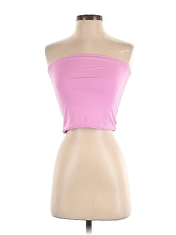 Brandy Melville Solid Pink Tube Top Size Sm (Estimated) - 42% off