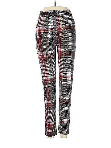Free People Plaid Multi Color Gray Casual Pants Size 0 - 67% off