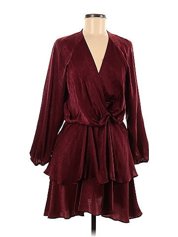 Zara shop maroon dress