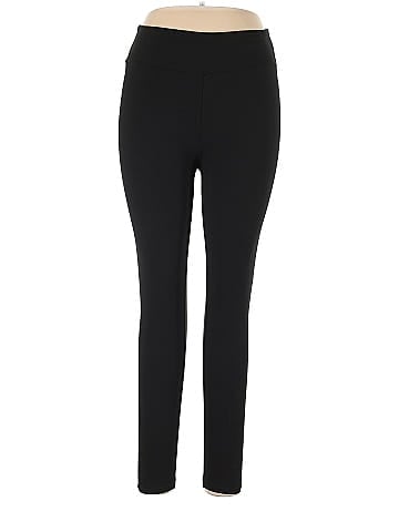 Fashion Nova Solid Black Yoga Pants Size L - 47% off