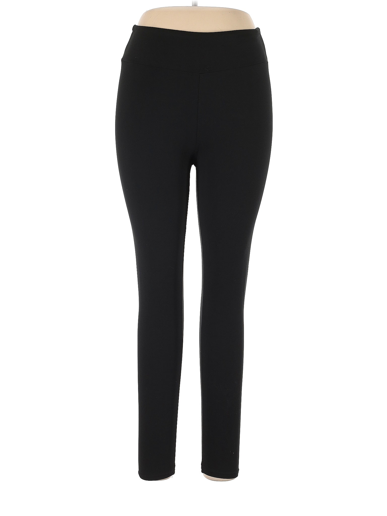 Fashion Nova Solid Black Yoga Pants Size L - 47% off