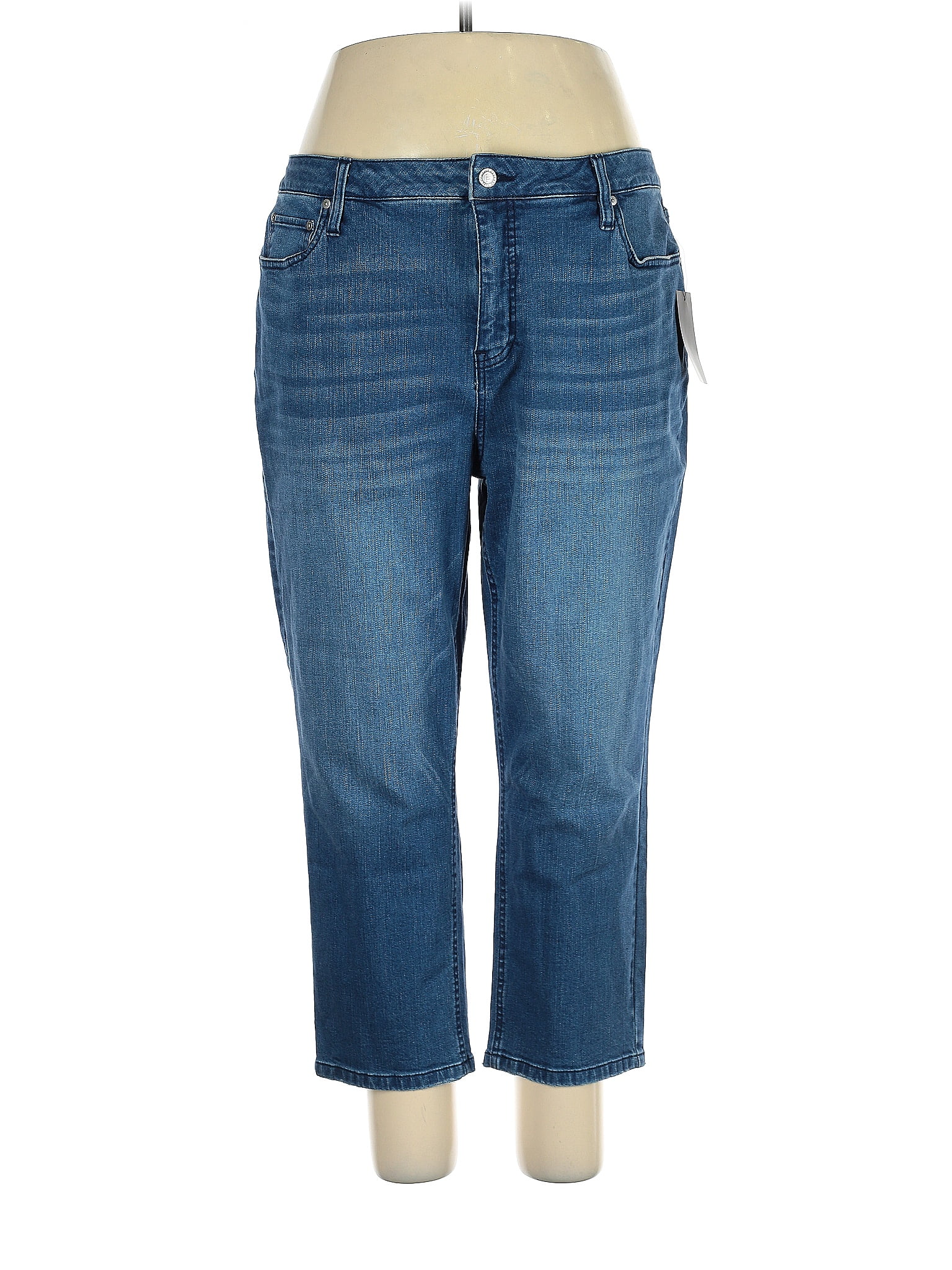 Candace Cameron Bure Solid Blue Jeans Size 18W (Plus) - 56% off | ThredUp