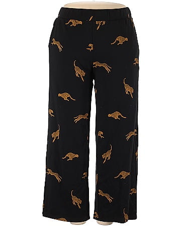 Torrid Leopard Print Black Active Pants Size 2X Plus (2) (Plus) - 55% off