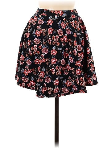 Hollister Floral Black Casual Skirt Size M - 50% off