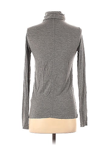 Aerie Just Add Leggings Tunic Marled Gray Funnel Neck Long Sleeve
