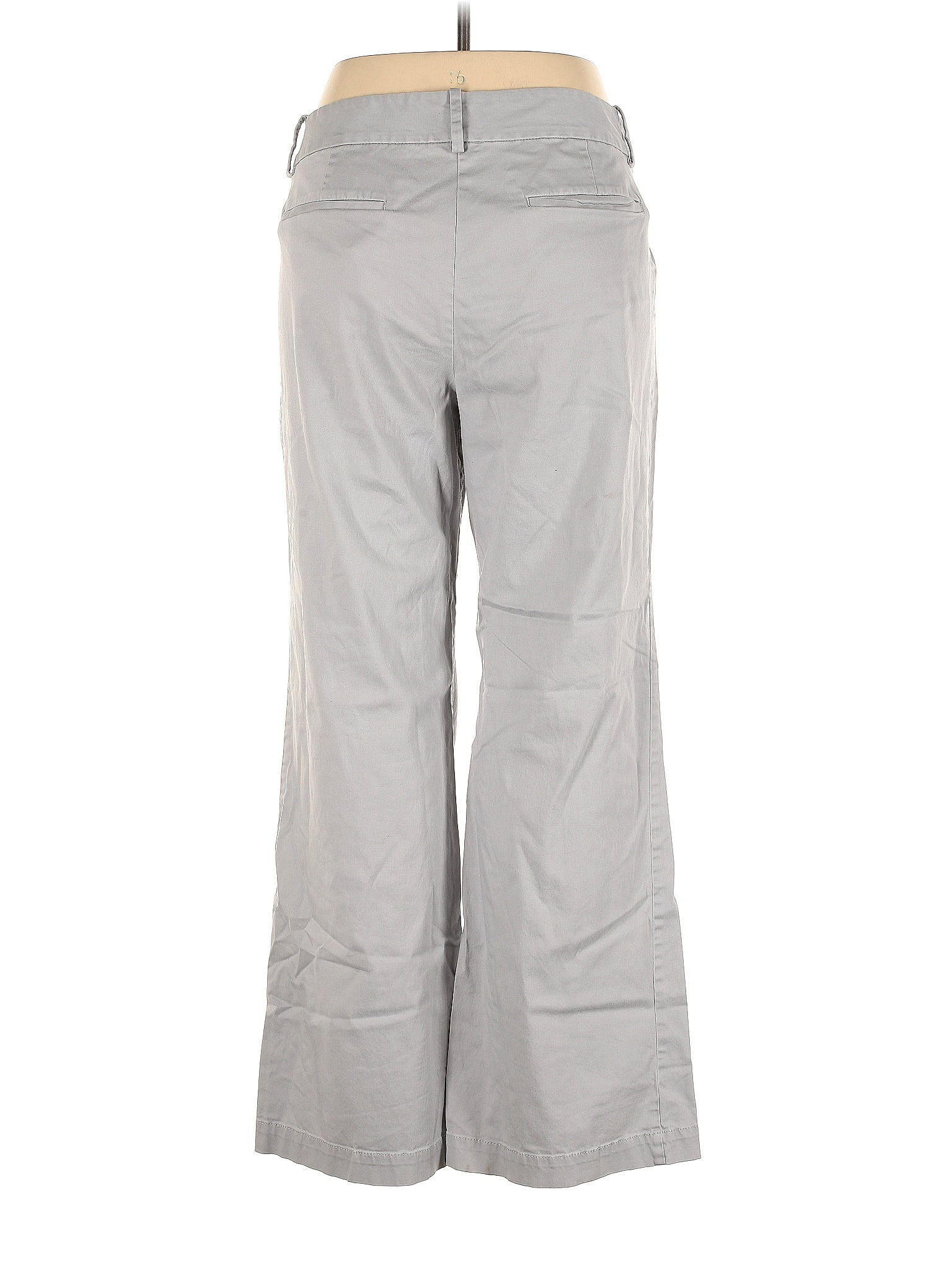 Ann Taylor LOFT Outlet Solid Gray Dress Pants Size 16 - 56% off