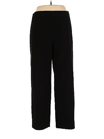 Eileen Fisher Solid Black Khakis Size 2X (Plus) - 73% off