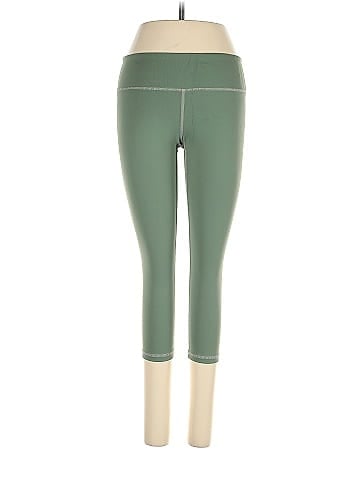 Buff Bunny Solid Green Leggings Size S - 65% off