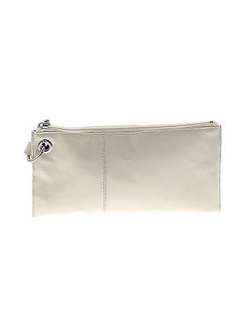 Hobo The Original 100 Leather Solid Ivory Leather Wristlet One