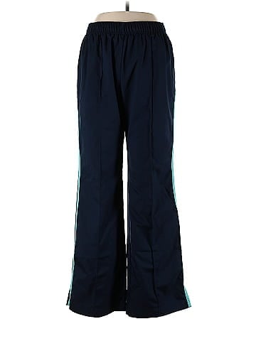 SJB St. Active by St. Johns Bay 100% Polyester Solid Blue Track Pants Size  L - 64% off