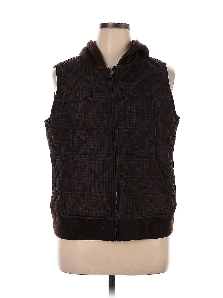 Sweat Ruff Hewn Homme Taille XL - Marron, Col Montant, 1/4 Zip, Polaire (occasion Bon état)