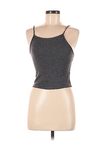 Brandy Melville Gray Tank Top One Size - 47% off