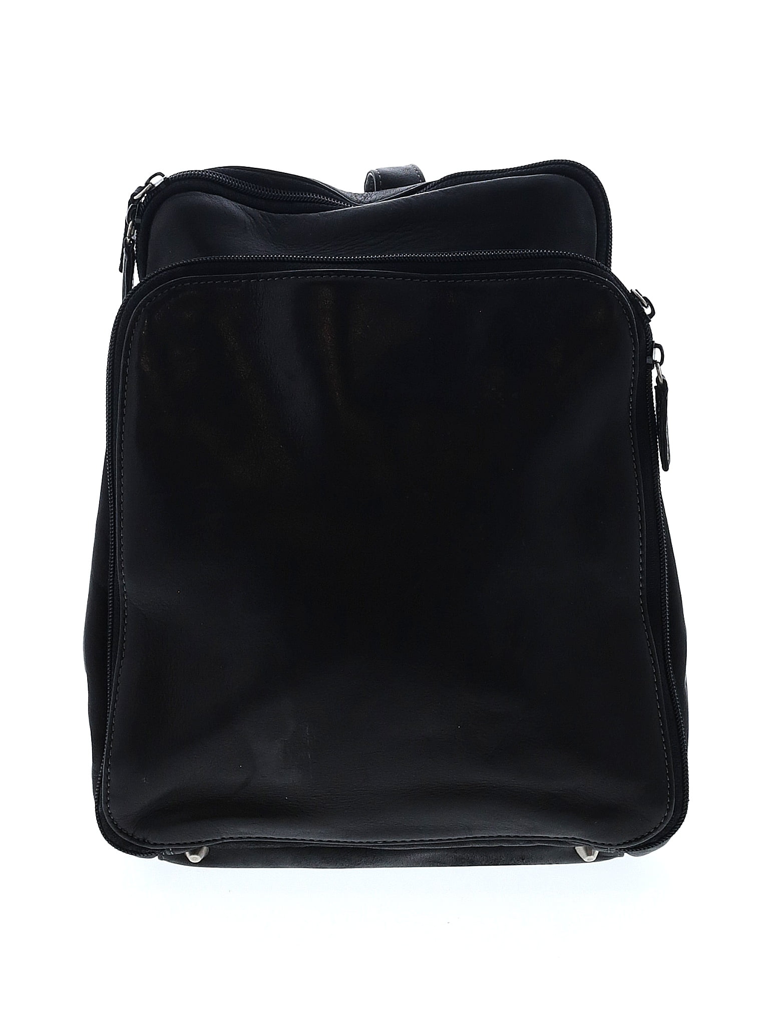 Tignanello black leather discount backpack